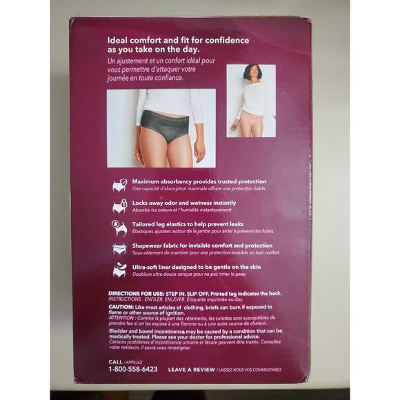 Depend Silhouette Incontinence Underwear for Women Small Maximum Absorbency - Picture 2 of 2